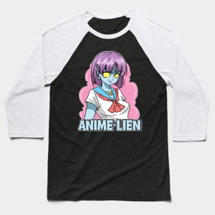 Anime Girl Alien Animelien Baseball T-Shirt